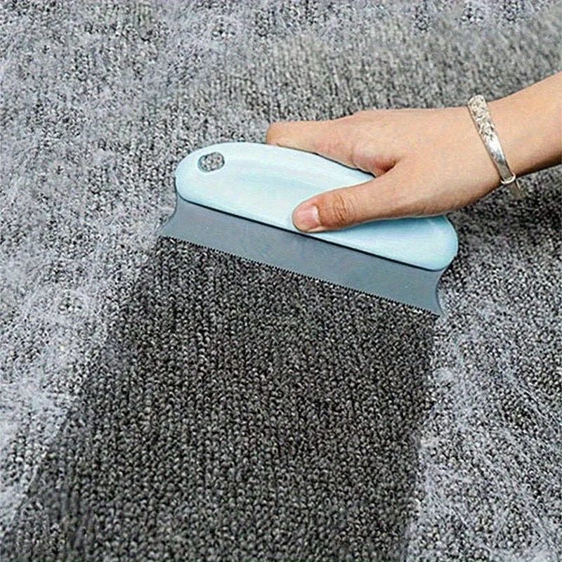 Pet Hair Cleaning Brush，With anti-scratch rubber bristles - Suitable for cats、Powerful pet hair brush for dogs - High-efficiency