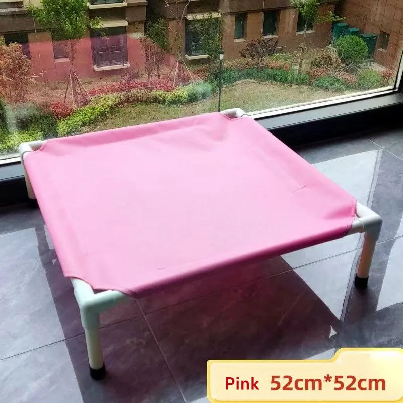 Pet Camping Bed Elevated Bed for Dogs Folding Puppy Camping Bed Cat House Portable Removable Washable Puppy