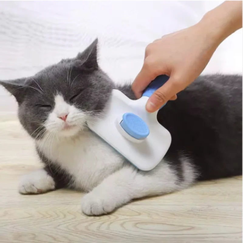 Pet Dog Brush Cat Comb Self Cleaning Pet Hair Remover Brush For Dogs Cats Grooming Tools Pets Dematting Comb Dogs Accessories