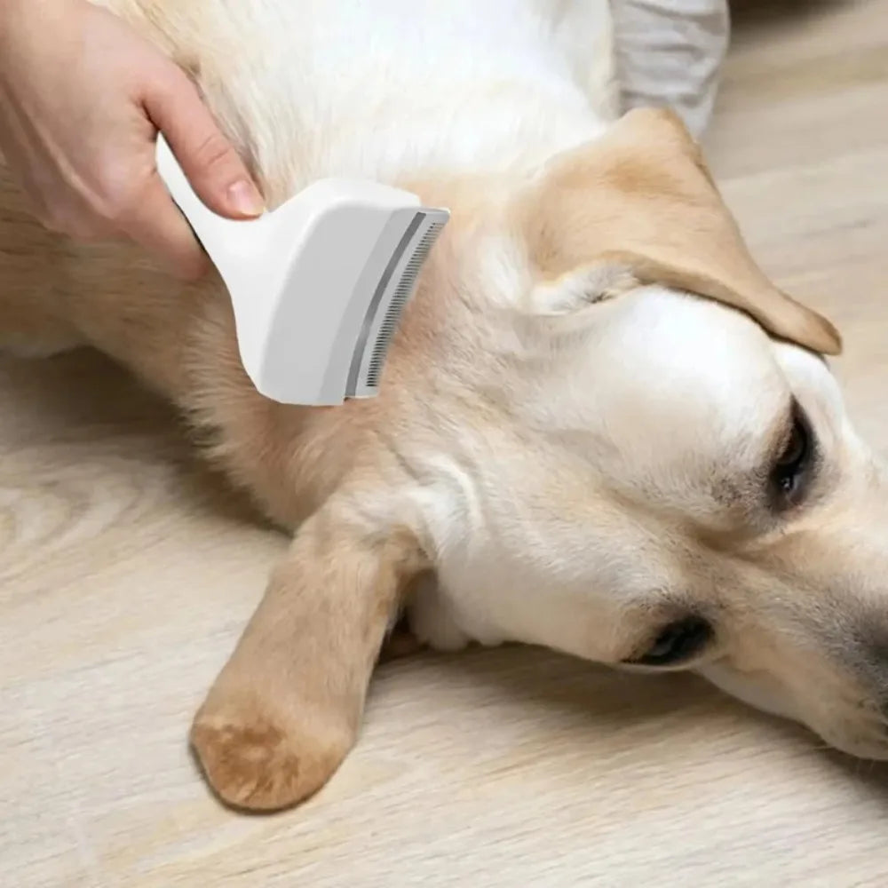 Pet Slicker Brush Self Cleaning Undercoat Deshedding Rake for Cats Dogs Puppy Shorthair Longhair Grooming
