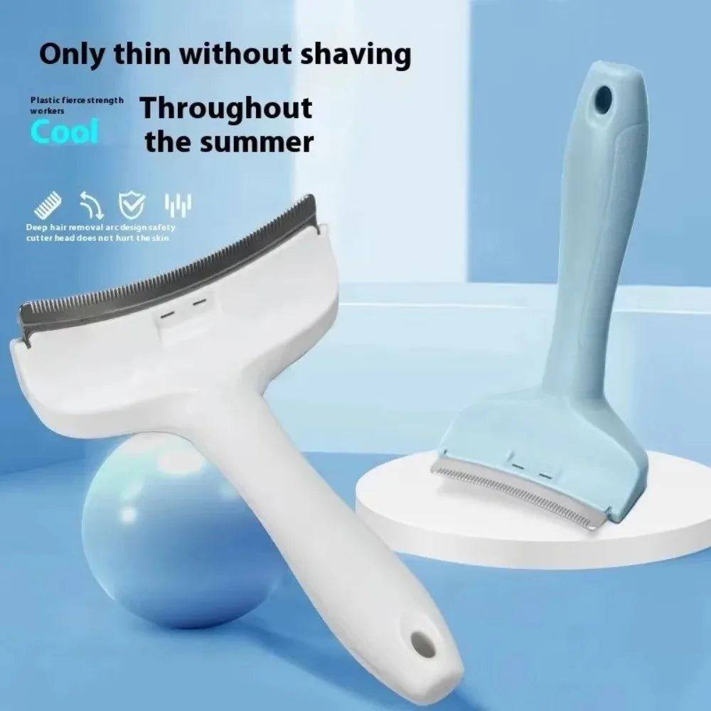 Pet Slicker Brush Self Cleaning Undercoat Deshedding Rake for Cats Dogs Puppy Shorthair Longhair Grooming