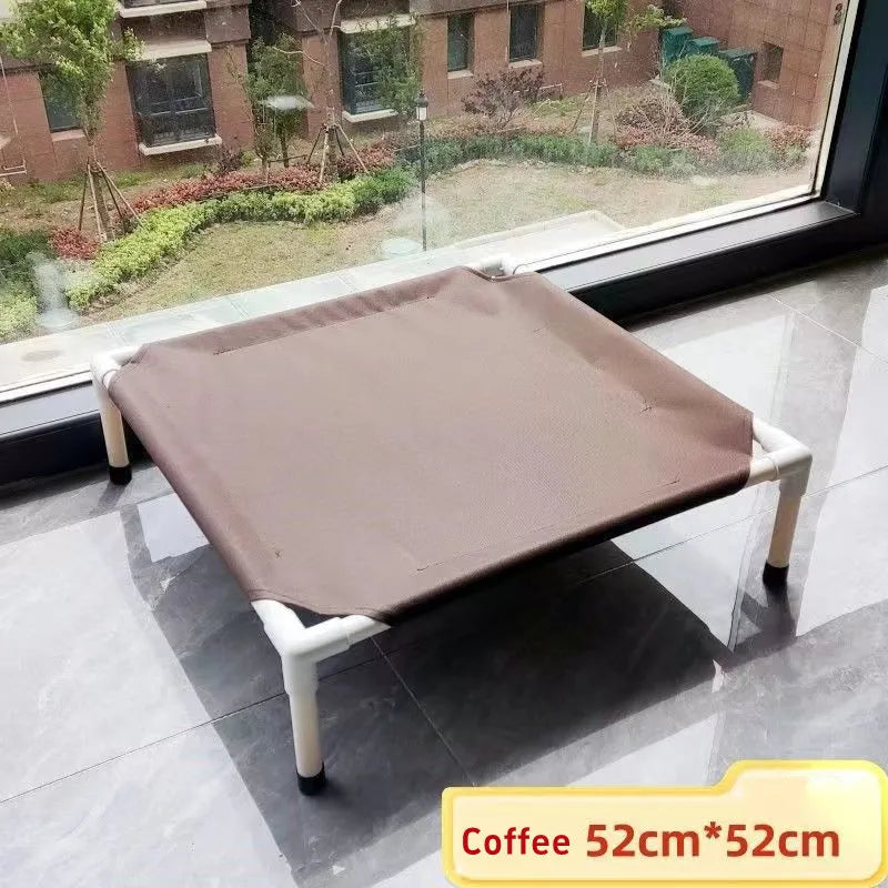 Pet Camping Bed Elevated Bed for Dogs Folding Puppy Camping Bed Cat House Portable Removable Washable Puppy