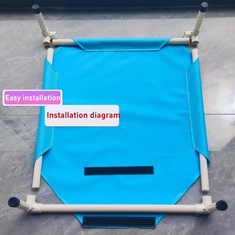 Pet Camping Bed Elevated Bed for Dogs Folding Puppy Camping Bed Cat House Portable Removable Washable Puppy