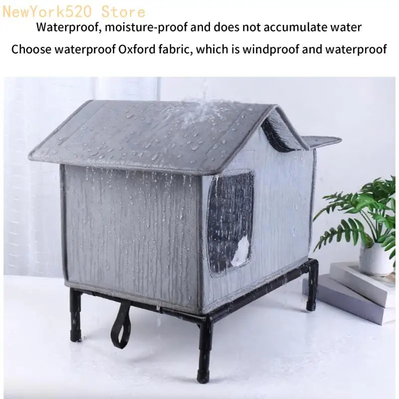 Premium Waterproof Insulated Pet Bed Featuring Oxfords Fabric for Various Season Protecting and Comfortable