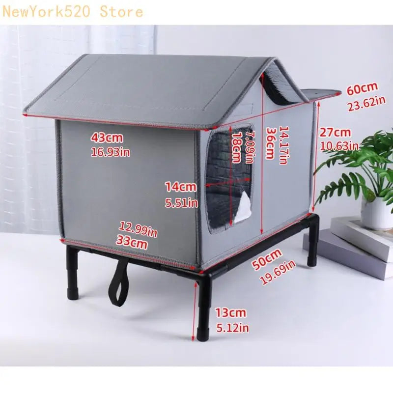 Premium Waterproof Insulated Pet Bed Featuring Oxfords Fabric for Various Season Protecting and Comfortable