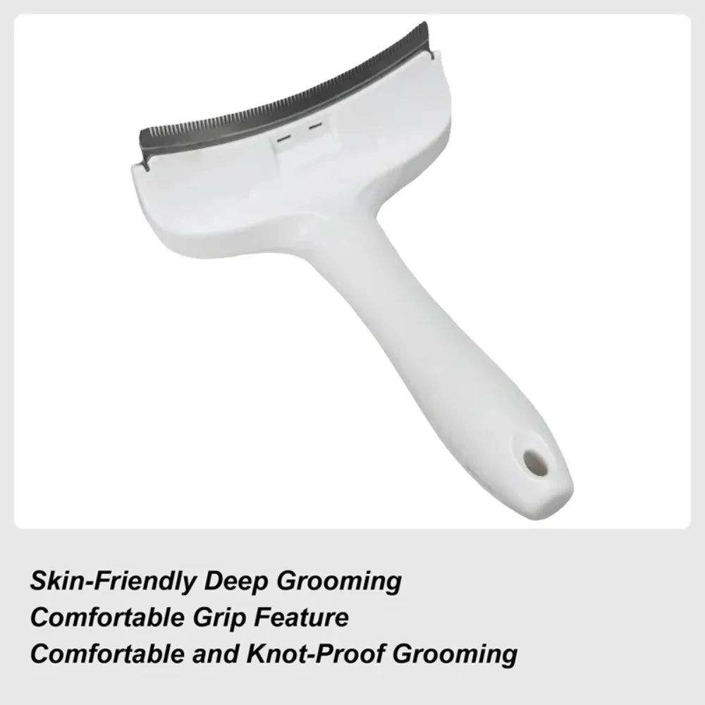 Pet Slicker Brush Self Cleaning Undercoat Deshedding Rake for Cats Dogs Puppy Shorthair Longhair Grooming