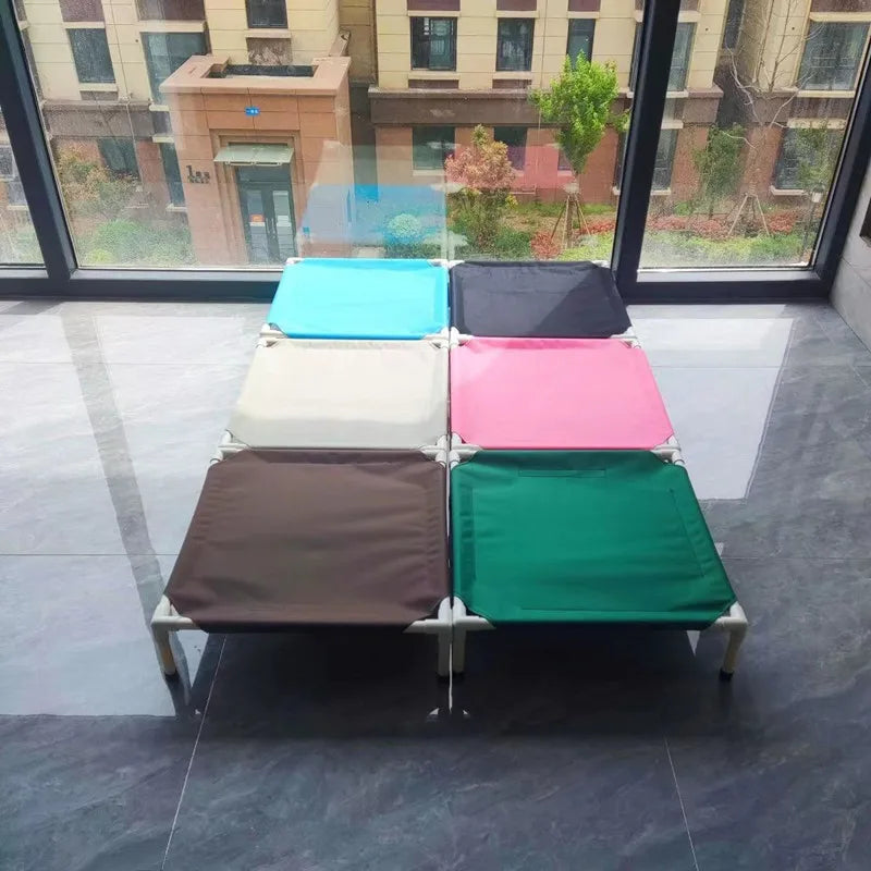 Pet Camping Bed Elevated Bed for Dogs Folding Puppy Camping Bed Cat House Portable Removable Washable Puppy